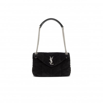 YSL PUFFER SMALL IN SUEDE 577476325574 (29*17*11cm)